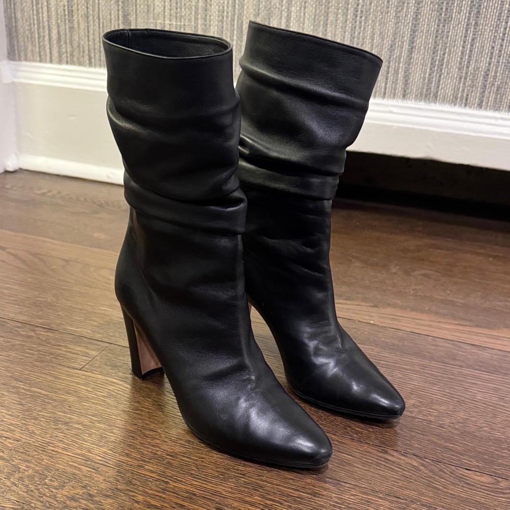 Manolo Blahnik Black Heeled Boots